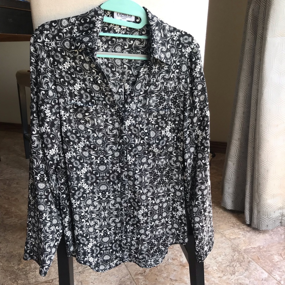 Express Slim Fit Portofino Shirt